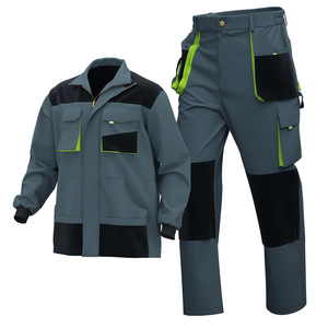 Ensemble de combinaisons d'été en pur coton Uniforme réfléchissant personnalisé Shipyard <span class=keywords><strong>Harbor</strong></span> Labour protection Suit Work Wear - Product Image 3