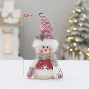 Nuevas Decoraciones Navideñas, Muñecos Navideños de Tela Rosa Sentados y de Pie, Regalos para Fiestas, Adornos Decorativos - Product Image 4