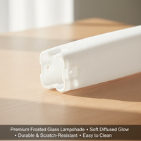 Suspension rectangulaire en verre blanc avec petits trous, facile à installer, luminaire d'intérieur/extérieur pour porche