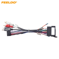 Adaptateur de faisceau de câbles d'alimentation 16 broches avec USB AUX pour Hyundai Verna/Accent KIA Forte/Cerato/Sorento/Sportage/Soul