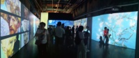 Expositions numériques interactives, projections murales immersives, cartographie interactive, réalité virtuelle, musée, grand écran