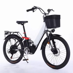 Bicicleta Eléctrica Deportiva de Montaña para Adultos con Marco de Acero al Carbono de 26*2.215 Pulgadas, Motor sin Escobillas, Batería de Litio de 36V y Doble Suspensión - Product Image 4
