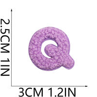 Patchs thermocollants en chenille brodés à la main en PVC, petits (2,5 cm), chiffres et lettres, pour chapeaux et vêtements DIY – Vente en gros