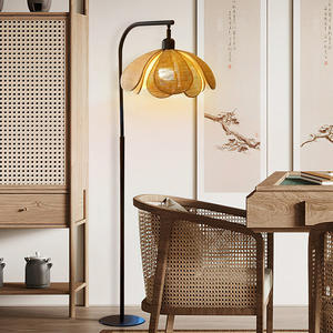 Lampe de bureau en rotin pétale <span class=keywords><strong>Lampadaire</strong></span> de pêche de style japonais - Product Image 2