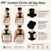 Ceinture correctrice de posture dorsale, dispositif correcteur de posture de grande qualité pour femmes et hommes