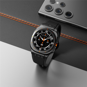 <span class=keywords><strong>Compatible</strong></span> <span class=keywords><strong>con</strong></span> <span class=keywords><strong>Samsung</strong></span> Galaxy Watch 7 47mm Ultra Watch Hengbao Edition Conector de metal Correa de <span class=keywords><strong>reloj</strong></span> de silicona de alta calidad - Product Image 3