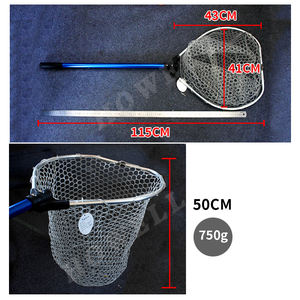 Red de aterrizaje telescópica de aluminio de 115cm, plegable, 43*41cm, Red de goma, red extensible Diddle - Product Image 2