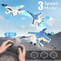 Avion RC 4DRC G1 pour débutants, chasseur à 2 canaux, stabilisateur gyroscopique 6 axes, planeur RTF facile à piloter, avion télécommandé 2,4G