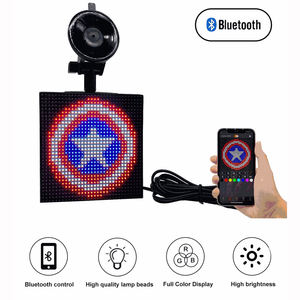 Écran de voiture intelligent LED P4, écran d'expression LED pour la lunette arrière de la voiture, éclairage d'expression LED, écran de voiture, batterie rechargeable USB - Product Image 4