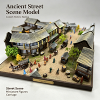 Maquette d'architecture de rue historique personnalisée