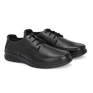 Chaussures formelles en cuir véritable pour hommes, chaussures de bureau et de mariage faites à la main en cuir de vache à lacets - Product Image 2
