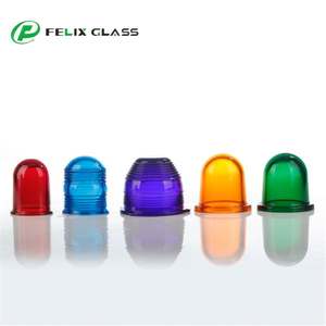 FELIX GLASS - Cubiertas de Vidrio Cilíndricas Modernas de Diseño Industrial, Ecológicas, a Prueba de Explosiones, en Rojo, Azul y Verde, Moldeadas y Pulimentadas - Product Image 3