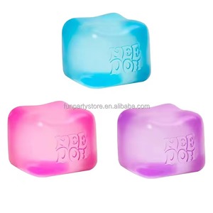 Jouets sensoriels anti-stress en forme de cube de glace, jouets à presser en forme carrée, jouets sensoriels à presser, jouets sensoriels à fidget - Product Image 3