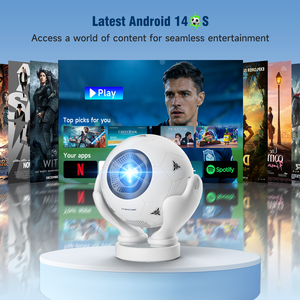 Projecteur Android 14 1080P 500 ANSI lumens avec évitement automatique des obstacles HY320F, portable, WiFi 6, BT5.4 - Product Image 2