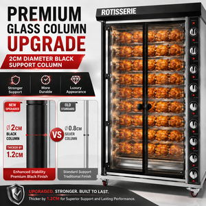 Macchina Professionale per Arrosto di <span class=keywords><strong>Pollo</strong></span>, Forno Rotante a Gas in Acciaio Inox, Griglia Automatica per Pollame - Product Image 3