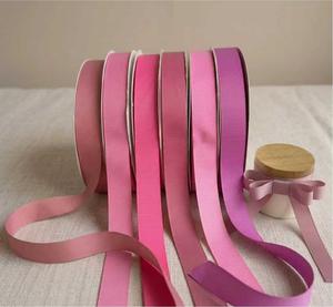 ริบบิ้นโกรเกรนโพลีเอสเตอร์แบบยั่งยืนขนาด 1 นิ้ว สำหรับตกแต่งของขวัญในงานเทศกาลและงานแต่งงาน - Product Image 3