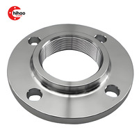 Bride filetée en acier inoxydable ASTM A182 F304 DN100 Classe 300 RF ASME B16.5, filetage femelle NPT, bride à visser pour tuyauterie industrielle