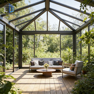 ห้องกระจกอลูมิเนียม 6063-T6 แบบกำห<span class=keywords><strong>น</strong></span>ดเองจาก NUOXIN สำหรับระเบียงกลางแจ้ง ทรงโมเดิ<span class=keywords><strong>ร์</strong></span><span class=keywords><strong>น</strong></span>หลังคาทรงจั่ว สไตล์เรือนกระจก ใช้ได้ทุกฤดู - Product Image 3