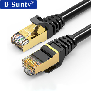 สายอีเธอร์เน็ตแบบมีฉนวนป้องกัน Cat7 แบบกลม SFTP สำหรับขายส่ง สายแพทช์ RJ45 LAN ความยาว 0.5ม.-50ม. - Product Image 4