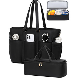 Detachable Cooler Custom Waterproof Women Laptop <b>Bag</b> <b>for</b> Teacher Nurse <b>Work</b> Daily Travel Picnic Use Polyester <b>Lunch</b> Tote <b>Bag</b> - Product Image 1