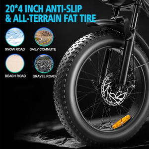 2024 gran <span class=keywords><strong>oferta</strong></span> bicicleta eléctrica neumático grande 48V 20 pulgadas triciclos eléctricos 7 velocidades Ebike El Bike bicicleta eléctrica - Product Image 2