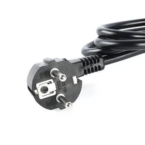 Cable de extensión para exteriores, enchufe eléctrico de 3 pines, estándar europeo, Flexible, H05VV-F, 3G0.75mm2, 220V