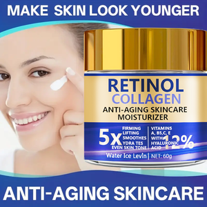 Crème hydratante pour le visage au rétinol et au collagène, marque privée OEM, 60 g, hydratant raffermissant anti-âge avec acide hyaluronique - Product Image 5