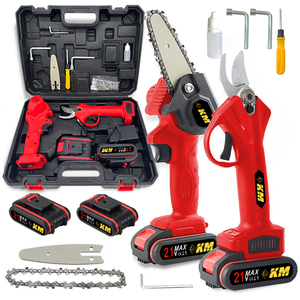 Ciseaux de jardin sans fil KM bon marché 4/6 pouces pour tronçonneuse sans balais 30mm sécateur électrique - Product Image 1