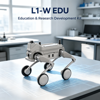 Robot quadrupède éducatif L1-W EDU Pro à roues, avec perception LiDAR, 43,2 V 3500 W, pour l'IA, les instituts de recherche et l'éducation scolaire ZY