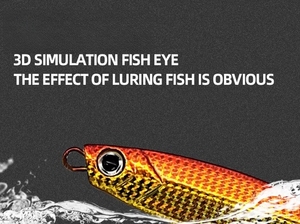 Meilleur vendeur 7g 10g 15g 20g 25g 30g serpents Type rivage longue coulée petit poids métal appât gabarit leurre avec crochet d'assistance au jigging - Product Image 3