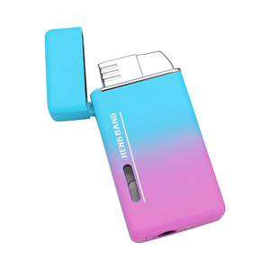 Briquet à gaz visuel coupe-vent gonflable en métal de conception moderne HB035-1 pour des cadeaux d'affaires en gros - Product Image 5