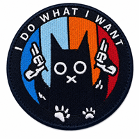 Badge en tissu brodé personnalisé, usine OEM professionnelle, patch logo thermocollant ou à coudre pour vestes, uniformes et vêtements