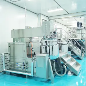 HONE Machine de fabrication de lotion crème cosmétique pour la peau Machine de mélange de crème Homogénéisateur mélangeur émulsifiant sous vide