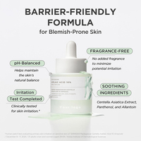 Ampoule à l'acide azélaïque en marque blanche pour peaux sujettes aux imperfections, sérum facial apaisant anti-rougeurs, ampoule éclaircissante biotechnologique