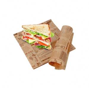 Papier d'emballage pour sandwichs et burgers en gros, résistant à la graisse, biodégradable, pour emballer le beurre - Product Image 4