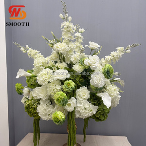 Boule de fleurs artificielle en soie SMOOTH pour mariage, 60 cm, blanche, verte, rose, hydrangea, orchidée, centre de table pour mariage - Product Image 2