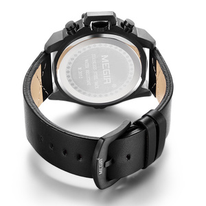 Luyigir — montre de luxe pour hommes, bracelet en cuir véritable, Chrono résistant à l'eau, en stock, nouvelle collection 2052 - Product Image 4