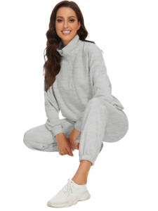 <span class=keywords><strong>Ensemble</strong></span> de survêtement deux pièces respirant personnalisé OEM pour l'automne et l'hiver, pour l'entraînement, la course à pied, le <span class=keywords><strong>sport</strong></span>, <span class=keywords><strong>ensemble</strong></span> de jogging de haute qualité pour femmes - Product Image 2
