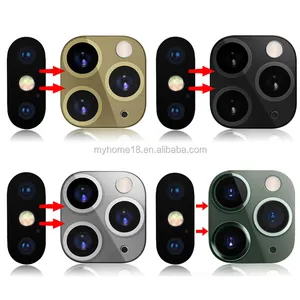 Metal Glass Camera Lens Seconds Change to iPhone 11 Pro max Protector Ring Cover For iPhone X XS MAX Camera Protective Cover