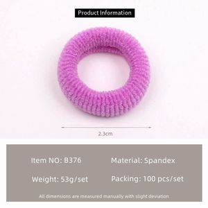 Set di 100 pezzi di <span class=keywords><strong>fascia</strong></span> per <span class=keywords><strong>capelli</strong></span> in scatola per bambini anelli per asciugamani per bambini cravatte per <span class=keywords><strong>capelli</strong></span> colorati Mini accessori per <span class=keywords><strong>capelli</strong></span> per bambini stile dolce - Product Image 6