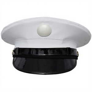 Casquette de Cérémonie Blanche en Gros pour Officier, Chapeau Haut de Forme Personnalisé avec Logo Brodé, Réglable, pour Honor Guard, Fanfare, Adultes, Fête, Unisexe - Product Image 4