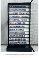Vitrine de présentation en acrylique transparent et métal pour cartes à collectionner, cartes de baseball et cartes sportives, présentoir en acrylique et métal