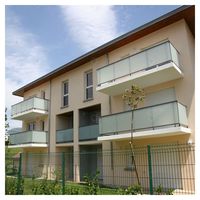 Rampe d'escalier moderne Prima, rampe de balcon en verre, rampe combinée minimaliste pour la maison