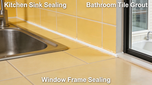 Adesivo Sigillante Siliconico Impermeabile per Giunti di Marmo e <span class=keywords><strong>Piastrelle</strong></span>, Struttura Resistente all'Acqua, Adesivo GP Super Forte - Product Image 6