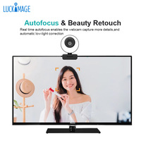 1080P Autofocus Full HD Webcam con micrófono 60fps USB PC Cámara WebCam Streaming para videollamadas Webcam