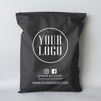 Sachet d'Emballage Personnalisé pour Vêtements, Zippé, Biodégradable, Noir Mat Givré en PVC PE, Sachet à Fermeture Éclair pour Vêtements avec Logo