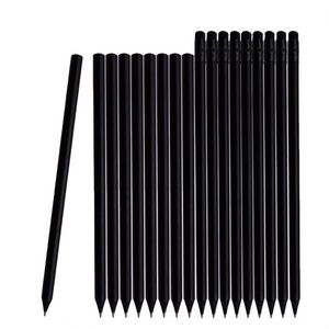 ดินสอไม้สีดำคุณภาพสูงแบบกำหนดเองพร้อมยางลบสำหรับเด็ก มาตรฐาน OEM - Product Image 3