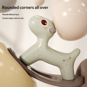 <span class=keywords><strong>Cavallo</strong></span> <span class=keywords><strong>a</strong></span> Dondolo Anti-Ribaltamento per Bambini, in Plastica HDPE Ecologica, Bordi Lisci e Base Larga, <span class=keywords><strong>Regalo</strong></span> per Bambini dai 3 agli 8 Anni - Product Image 2