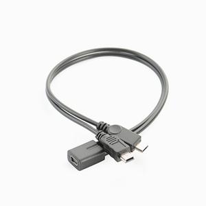 Nhà máy mini USB 5pin nữ để mini USB 5pin Nam + Micro USB nam y Splitter 1 để 2 chuyển đổi sạc cáp - Product Image 3