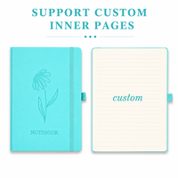 Carnet de notes OEM pour cadeaux culturels et créatifs, design frais, gaufré, avec sangle, carnet de bureau artistique, usine de fabrication